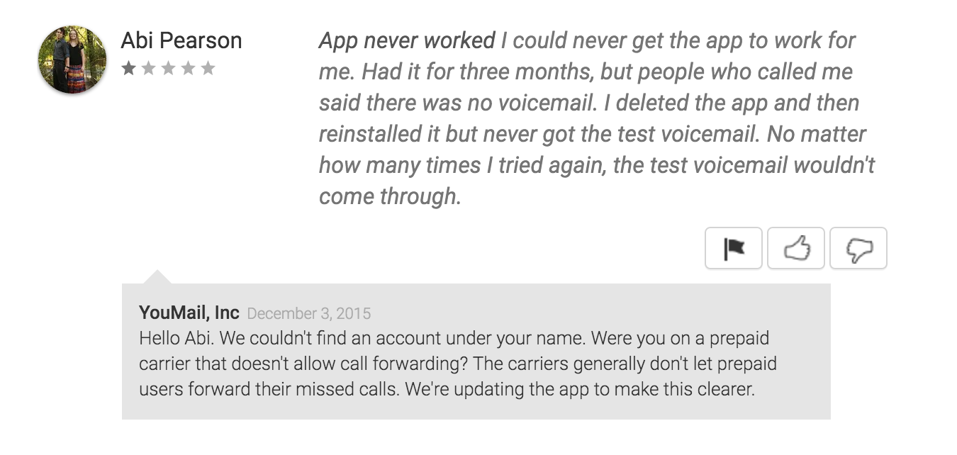 app review reply example 2