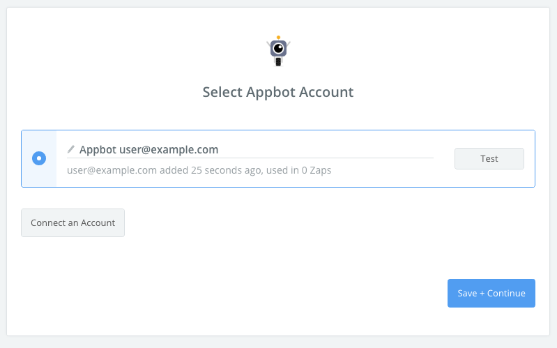 appbot and zapier linked screenshot