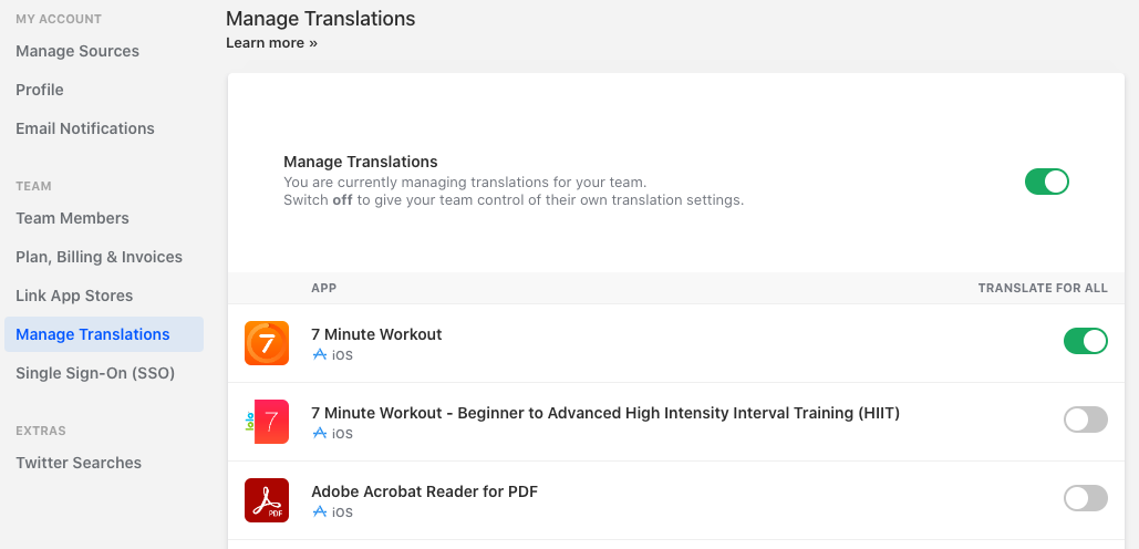 Translation Management