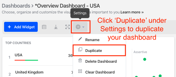 how to duplicate your dashboard