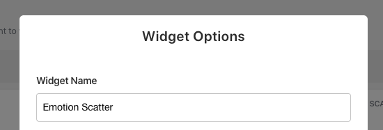 how to name a widget